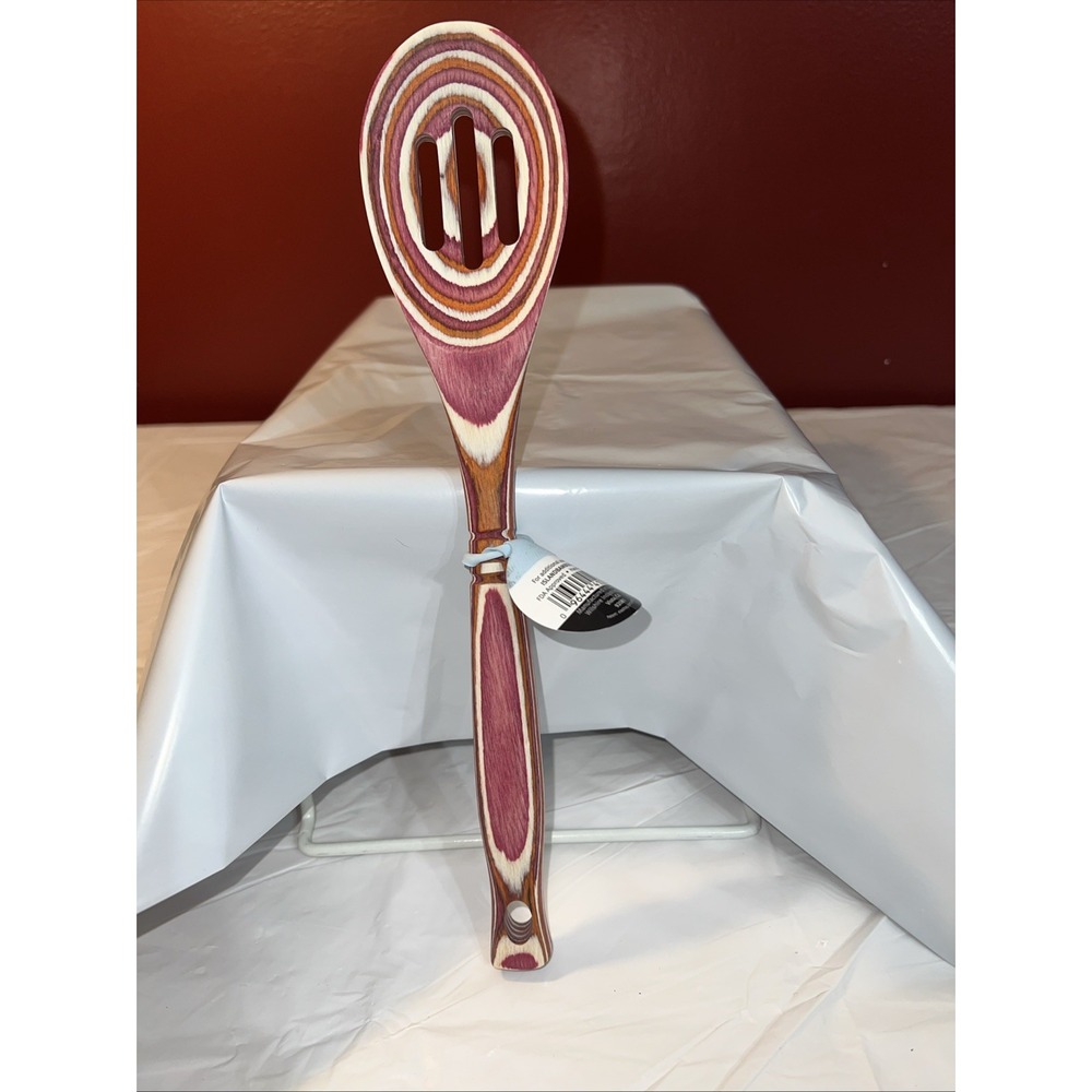 Pakka Island Bamboo Slotted Hardwood Spoon New